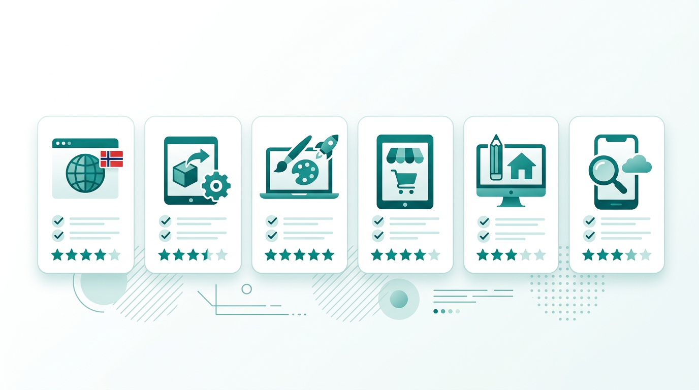 De beste nettsidebyggerne i Norge (2026)